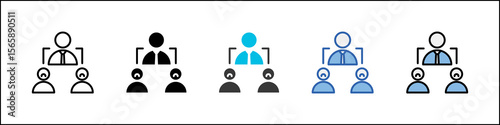Subordination Icon Pack Multistyle Illustration