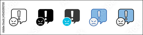 Hate Icon Pack Multistyle Illustration