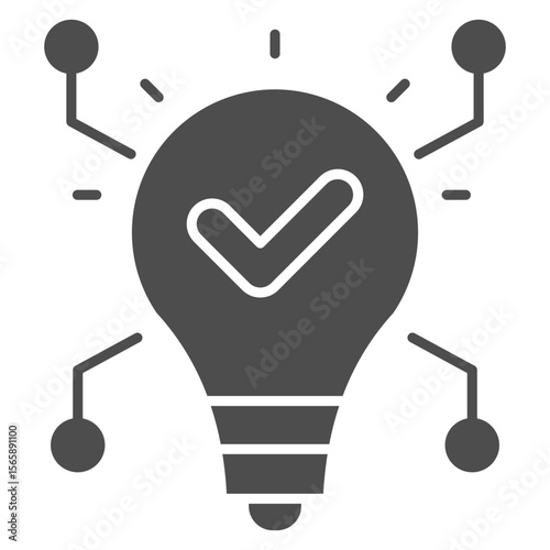 Innovation Glyph Icon Element For Design