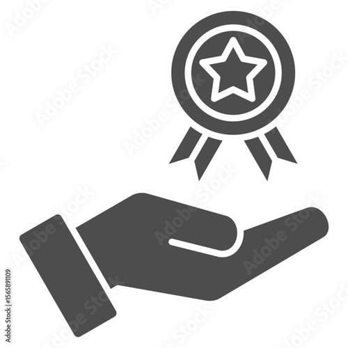 Brand Glyph Icon Element For Design