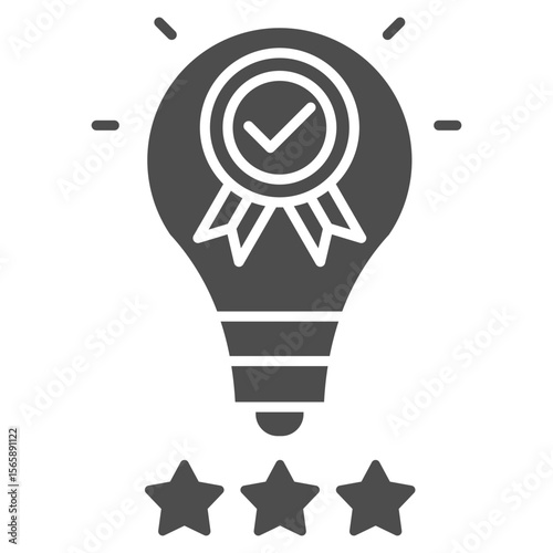 Originality Glyph Icon Element For Design
