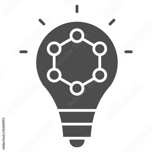 Idea Glyph Icon Element For Design