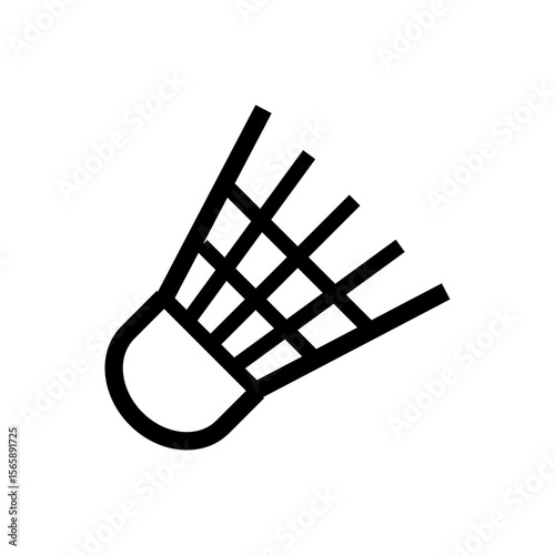 Badminton Shuttlecock Icon Vector Illustration for Sport Designs