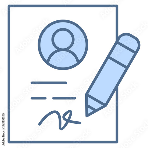 Registration Blue Icon Element For Design