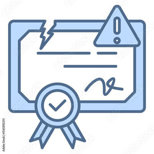 Infringement Blue Icon Element For Design