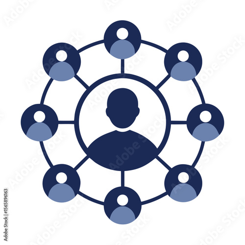 Connecting People Network, Collaboration, and Community Icon