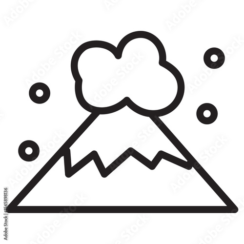 avalanche icon vector illustration isolated sign