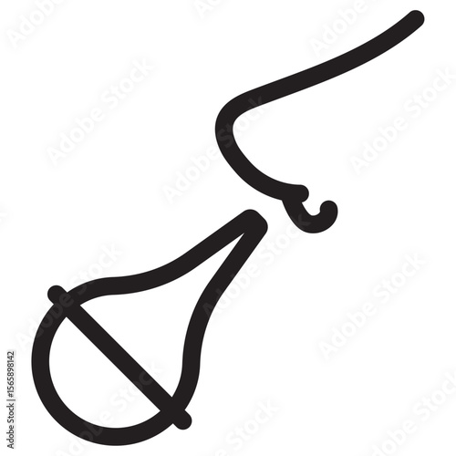 baby nasal aspirator icon vector illustration isolated sign