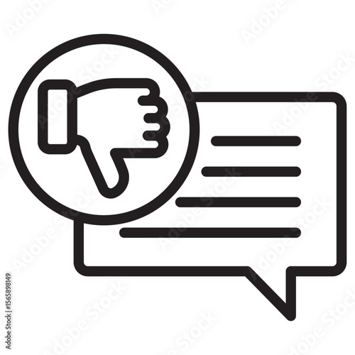 bad feedback icon vector illustration isolated sign