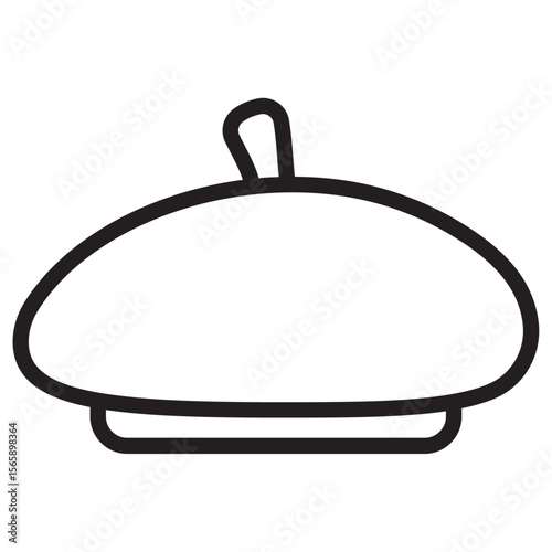 Beret icon vector illustration isolated sign