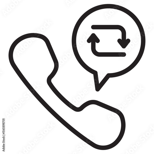 Call back icon vector illustration isolated sign