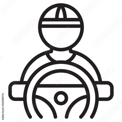 car driver icon vector illustration isolated sign