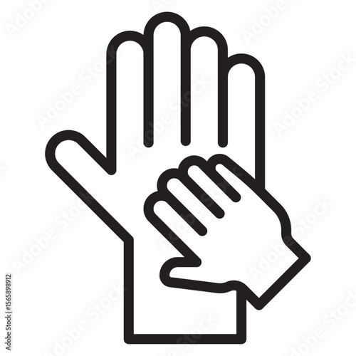 Charity for children icon vector illustration isolated sign