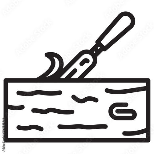 chisel icon vector illustration isolated sign
