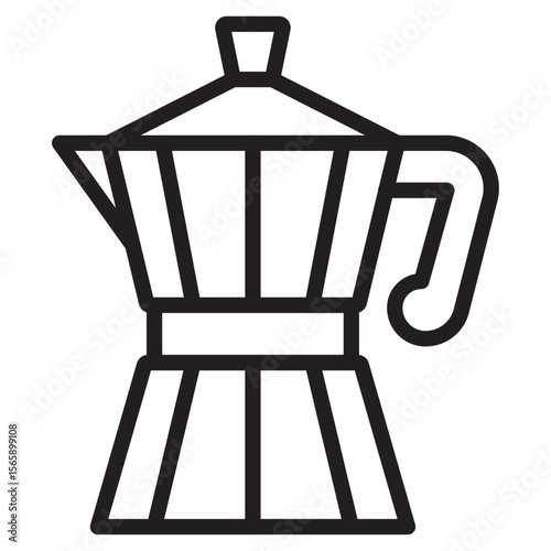 coffee pot icon vector illustration isolated sign