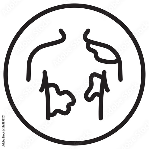 Contact Dermatitis icon vector illustration isolated sign