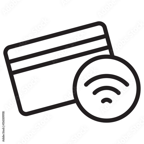 Contactless Payment icon vector illustration isolated sign