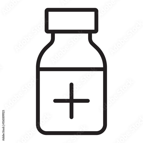 cough syrup icon vector illustration isolated sign