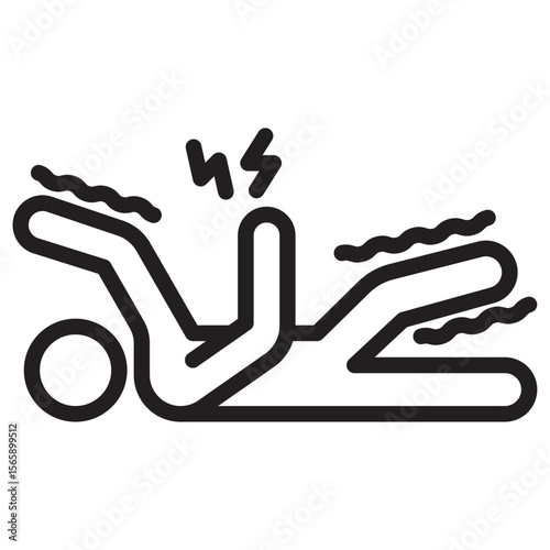 Epilepsy icon vector illustration isolated sign