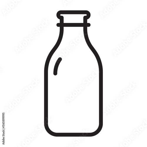 Glass bottle icon vector illustration isolated sign