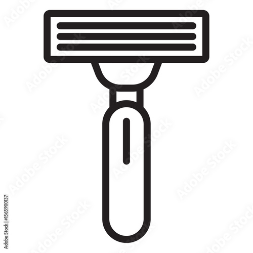 Hair removing razor icon vector illustration isolated sign