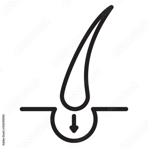 hair transplant icon vector illustration isolated sign