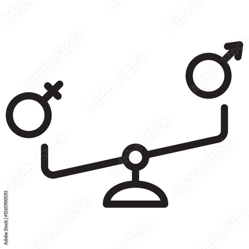 Hormone imbalance icon vector illustration isolated sign