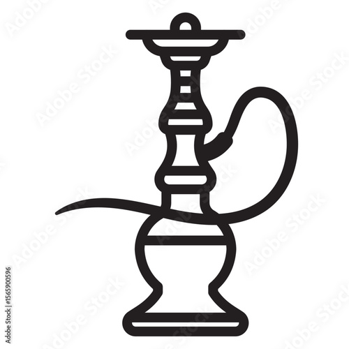 Hookah icon vector illustration isolated sign
