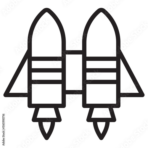 Jet pack icon vector illustration isolated sign