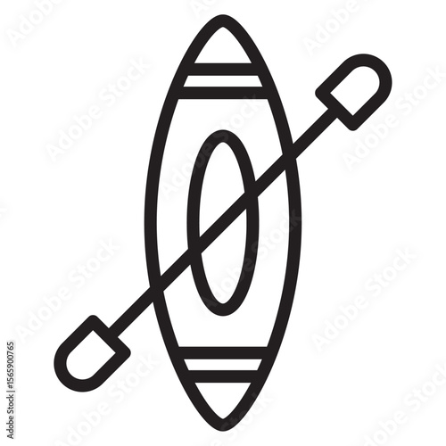 kayak icon vector illustration isolated sign