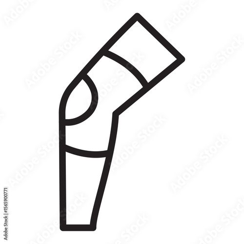 Knee Orthopedic Brace icon vector illustration isolated sign