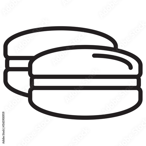 macarons icon vector illustration isolated sign
