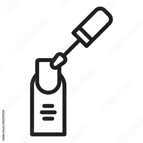 nails polish icon vector illustration isolated sign