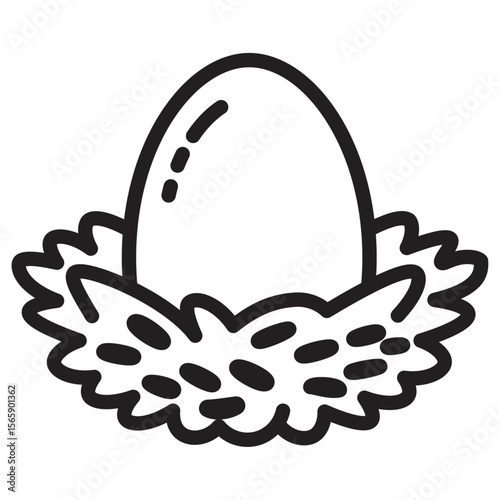 Nest icon vector illustration isolated sign