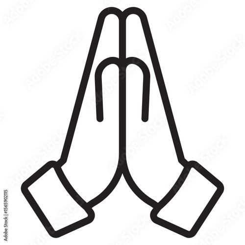 Pray icon vector illustration isolated sign