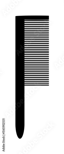 A close-up view of a dark, sharp razor blade against a white background.