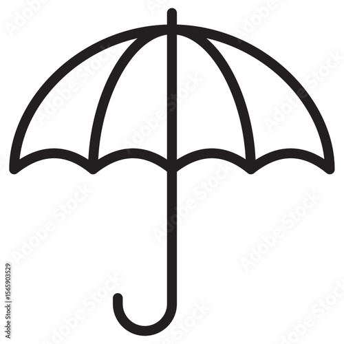 Umbrella icon vector illustration isolated sign