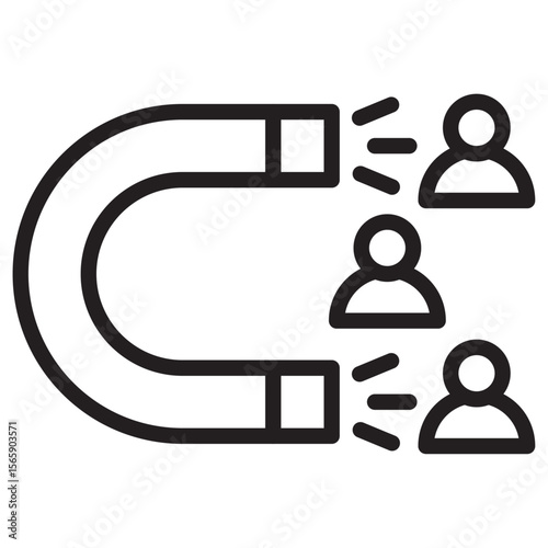 User Engagement icon vector illustration isolated sign