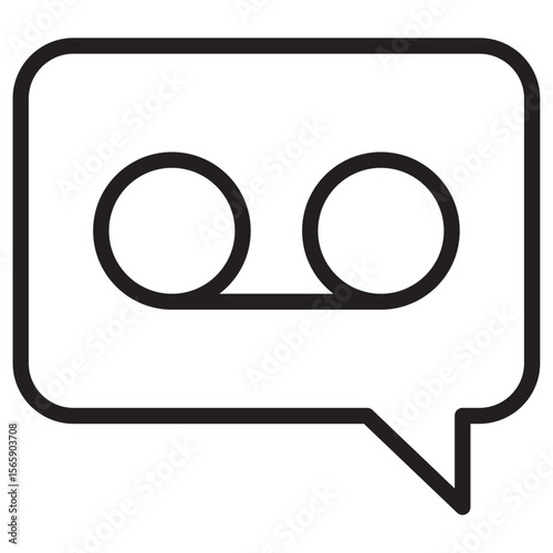Voicemail icon vector illustration isolated sign