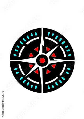 compass, compass silhouette