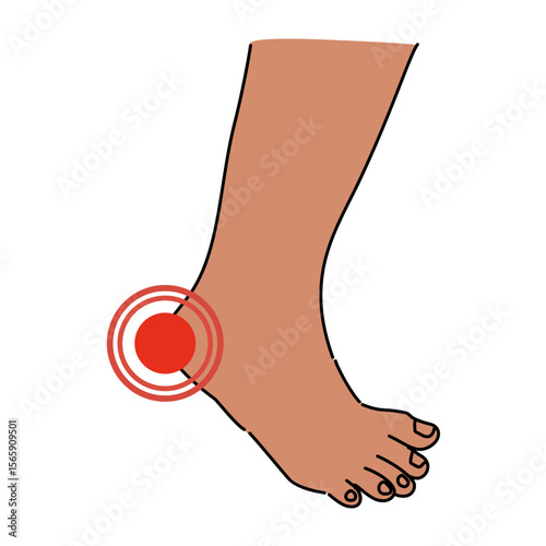 Heel pain, specifically consistent with Sever's disease, calcaneal apophysitis.