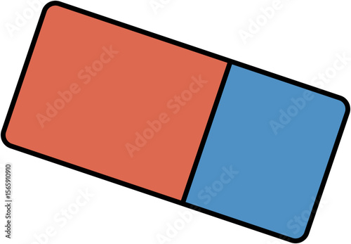 A red eraser