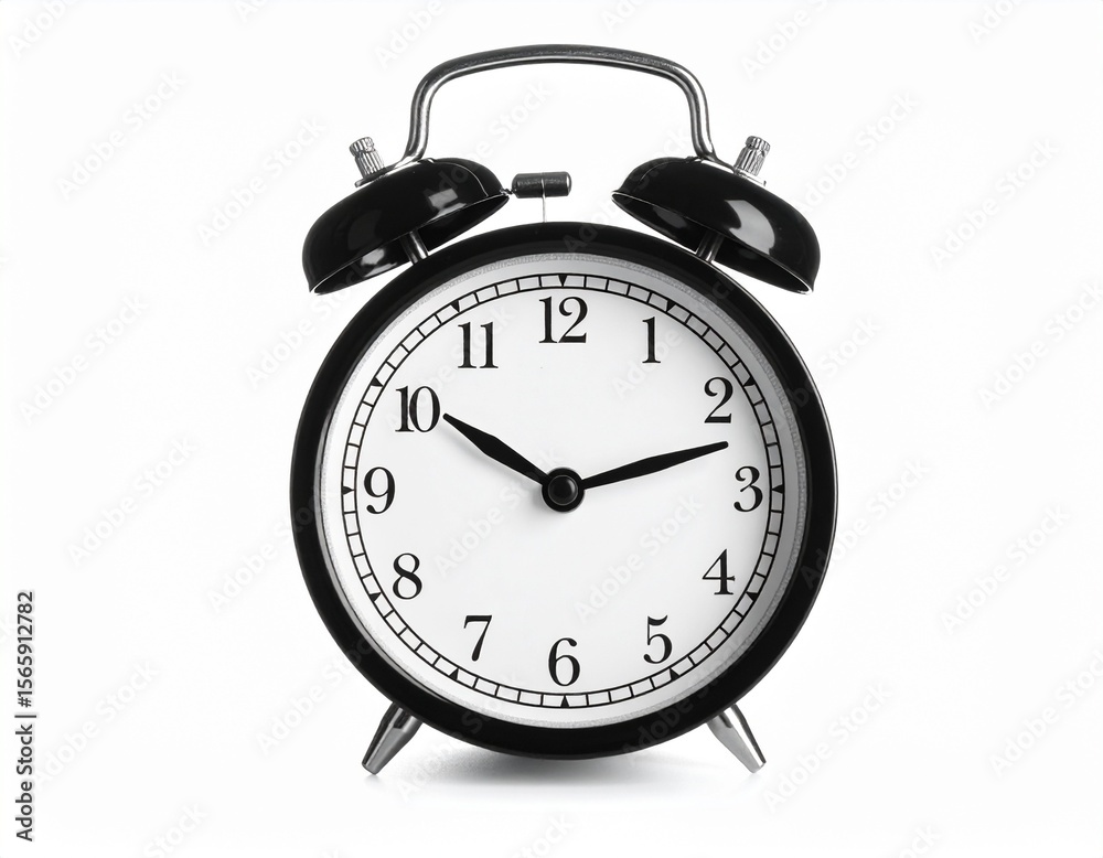 alarm clock on white background alarm clock on white background