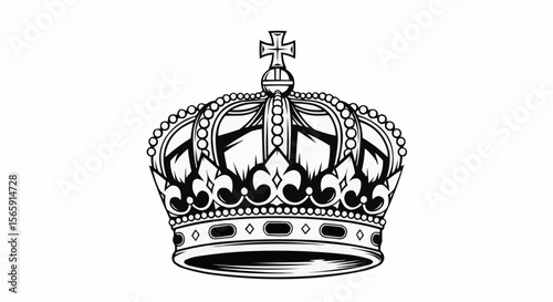 Crown isolated on white