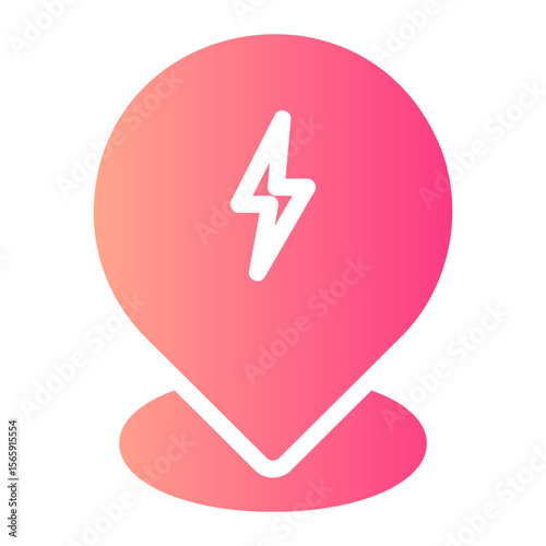 electric charge gradient icon