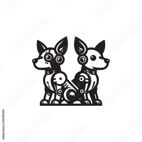 robot dog logo