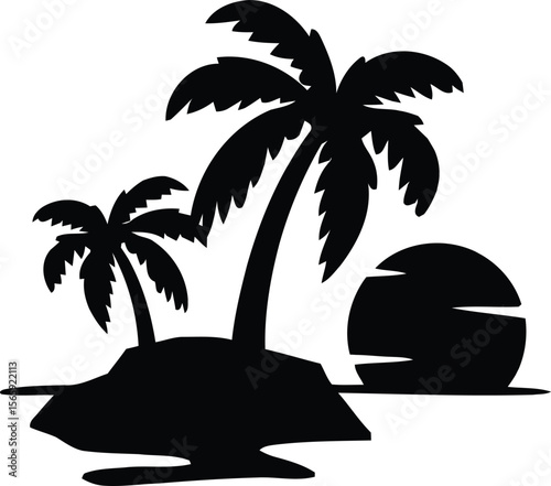 palm tree silhouette