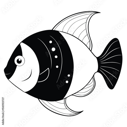 vector illustration of a fish
