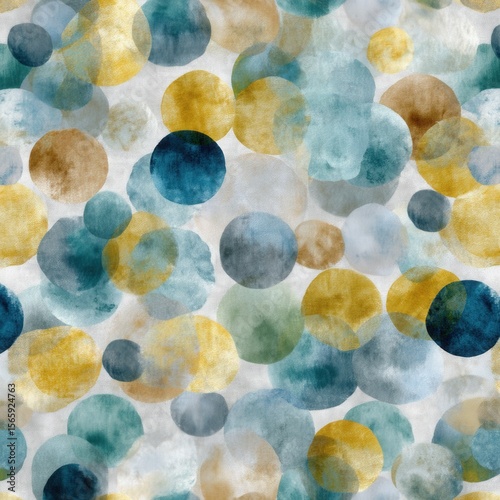 Abstract Watercolor Spots Pattern
