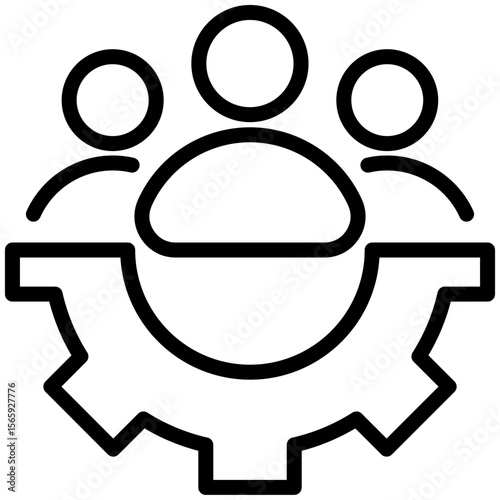 Workforce management icon for gross domestic product (GDP), business, website, application, printing, document, poster design, etc